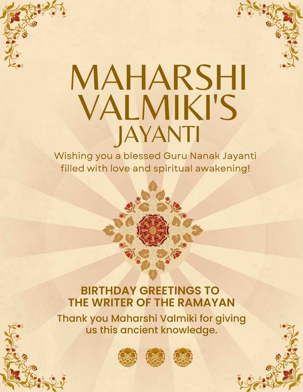 Valmiki Jayanti IB 3309